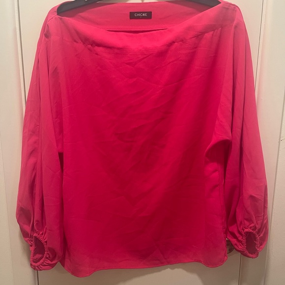 chic Tops - chic Me Women's Hot Pink off the shoulder Blouse